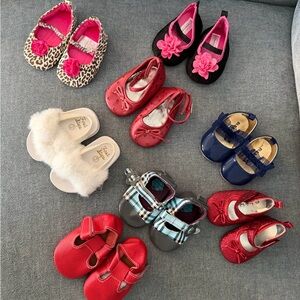 Lot of NWOT and EUC baby shoes